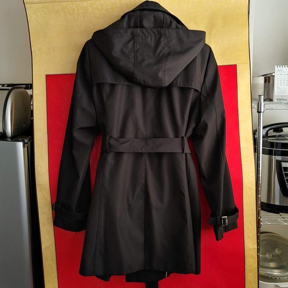 Calvin Klein Women's Black Trench Coat - Picture 9 of 12